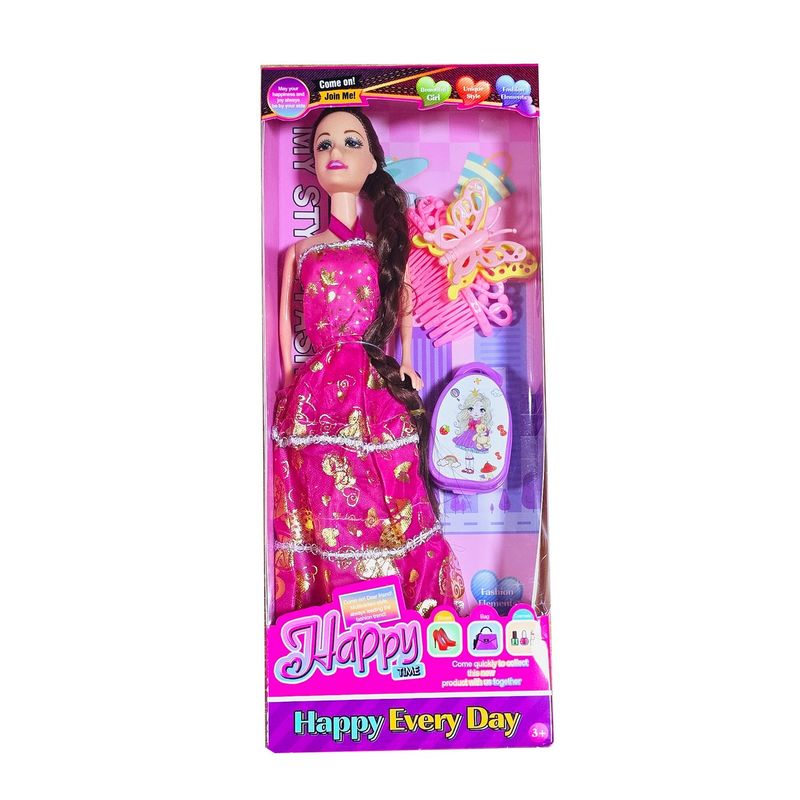 GENERICO - Muñeca Vestido Gancho Bolso Juguete Niñas Interactivo