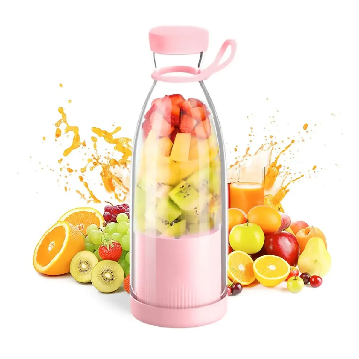 GENERICO - Botella Licuadora Eléctrica Portátil Recargable.