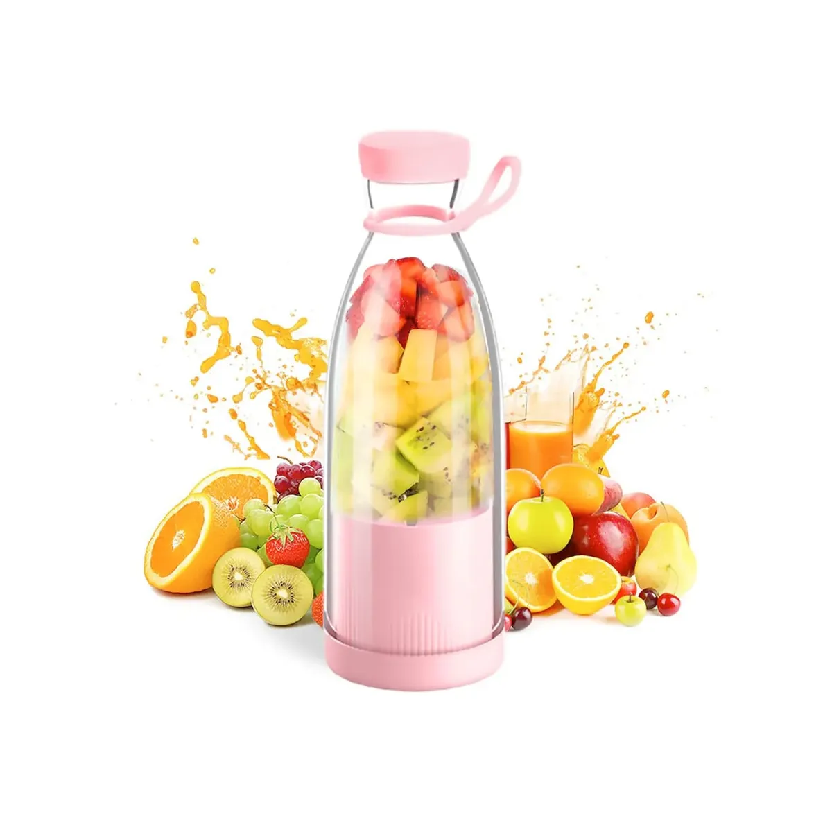 GENERICO - Botella Licuadora Eléctrica Portátil Recargable.