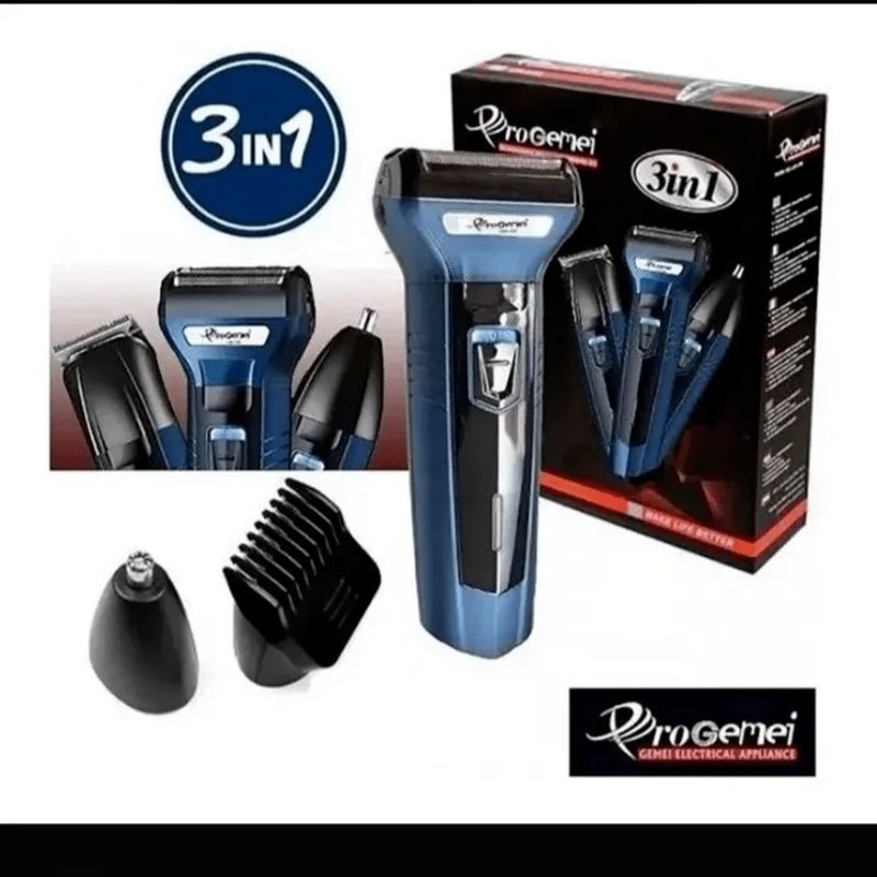 GEMEI GEEMY - Maquina Geemy 3 en 1 Peluquera Cortadora Cabello Recargable