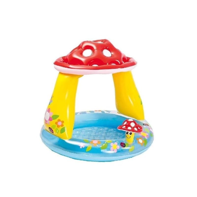 GENERICO - Piscina Inflable Con Techo Para Bebes En Forma De Hongo