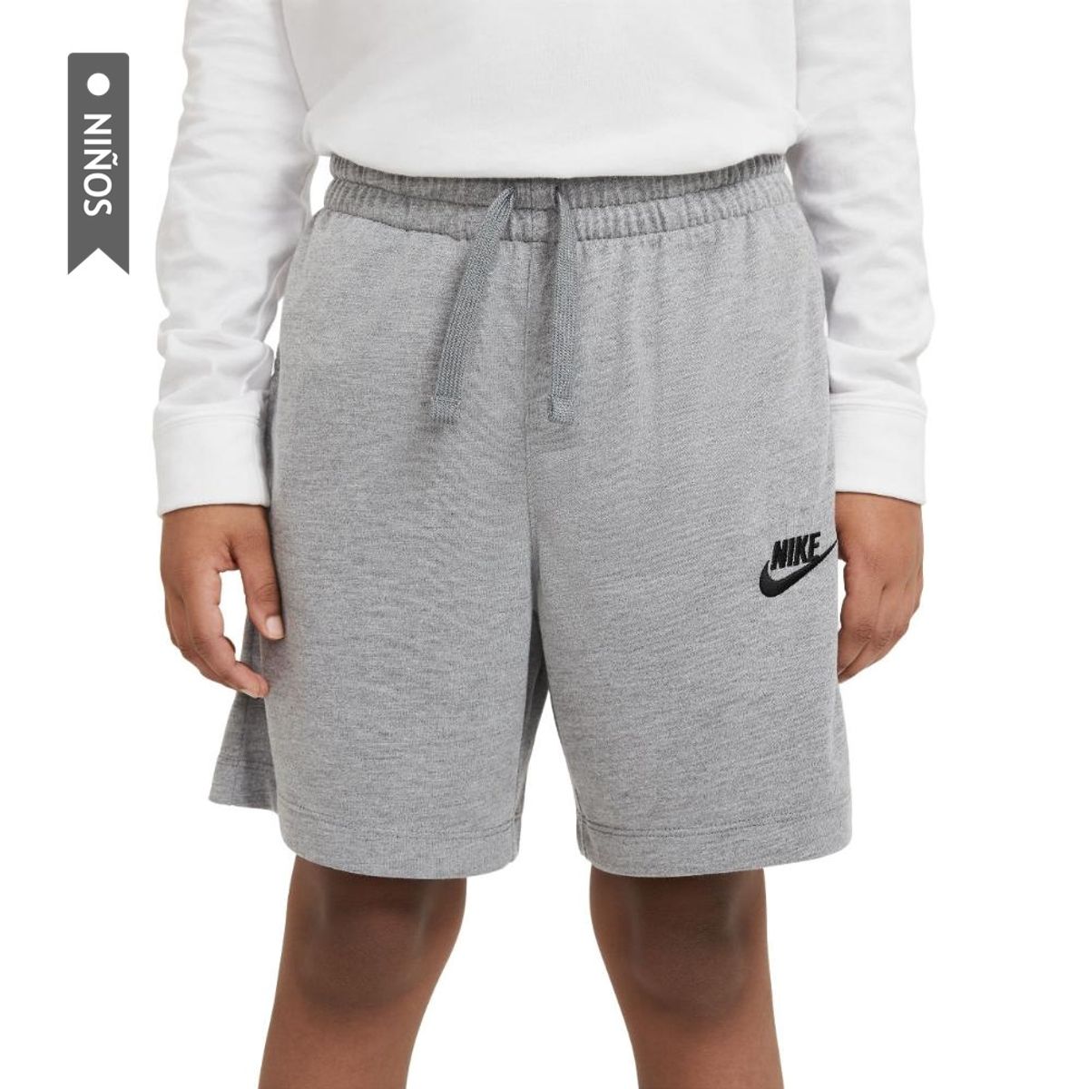 NIKE - Pantaloneta Nike Jersey Niño-Gris