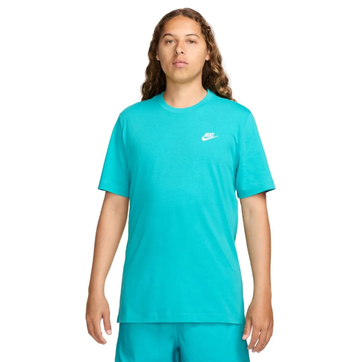 NIKE - Camiseta Nike Sportswear Club-Celeste