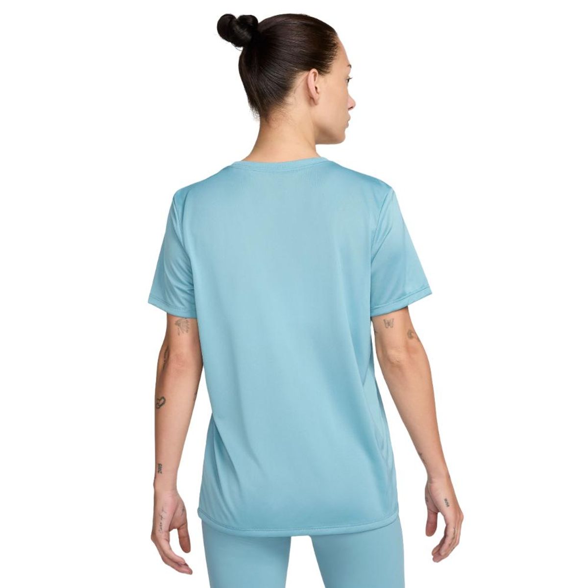 NIKE - Camiseta Nike Dri-Fit Rlgd Mujer-Celeste