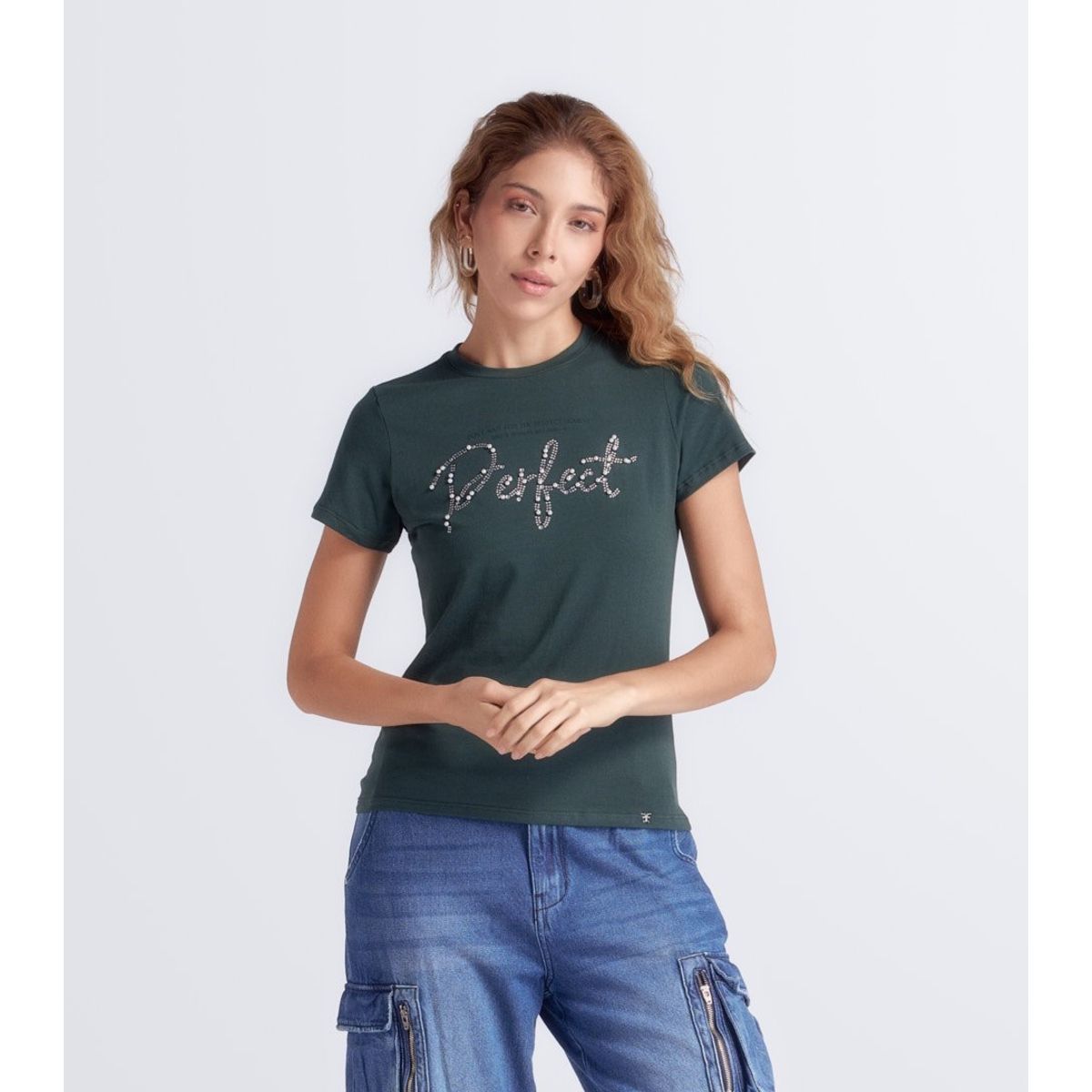 DEREK - Blusa Para Mujer Manga Corta Con Estampado Derek.-