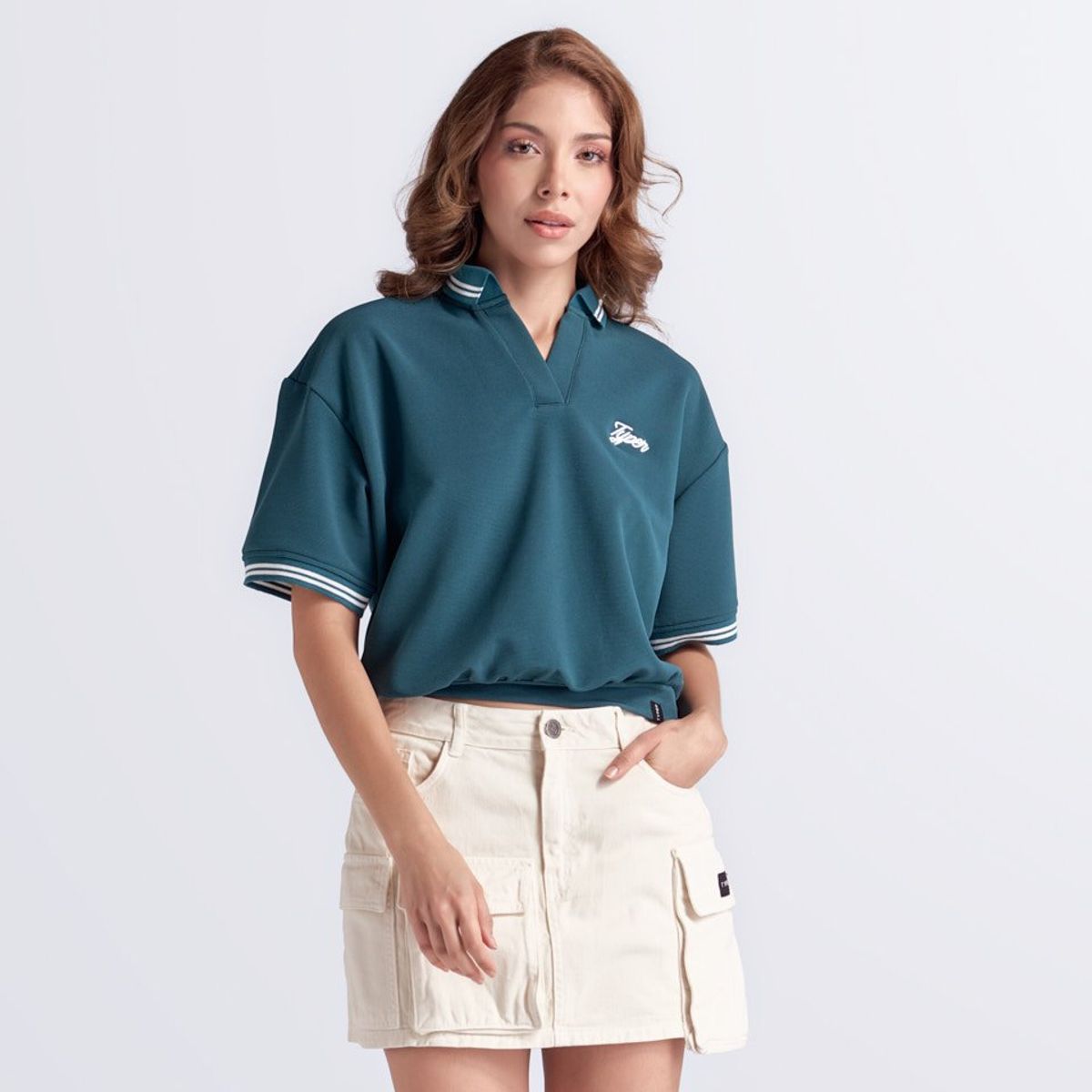 TYPER - Polo Oversize Unicolor Typer.-