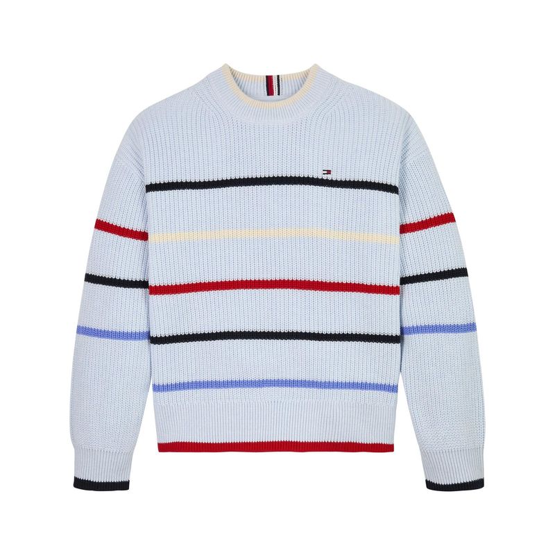 TOMMY HILFIGER - Saco Azul Niño Tejido De Rayas Multicolores Tommy Hilfiger