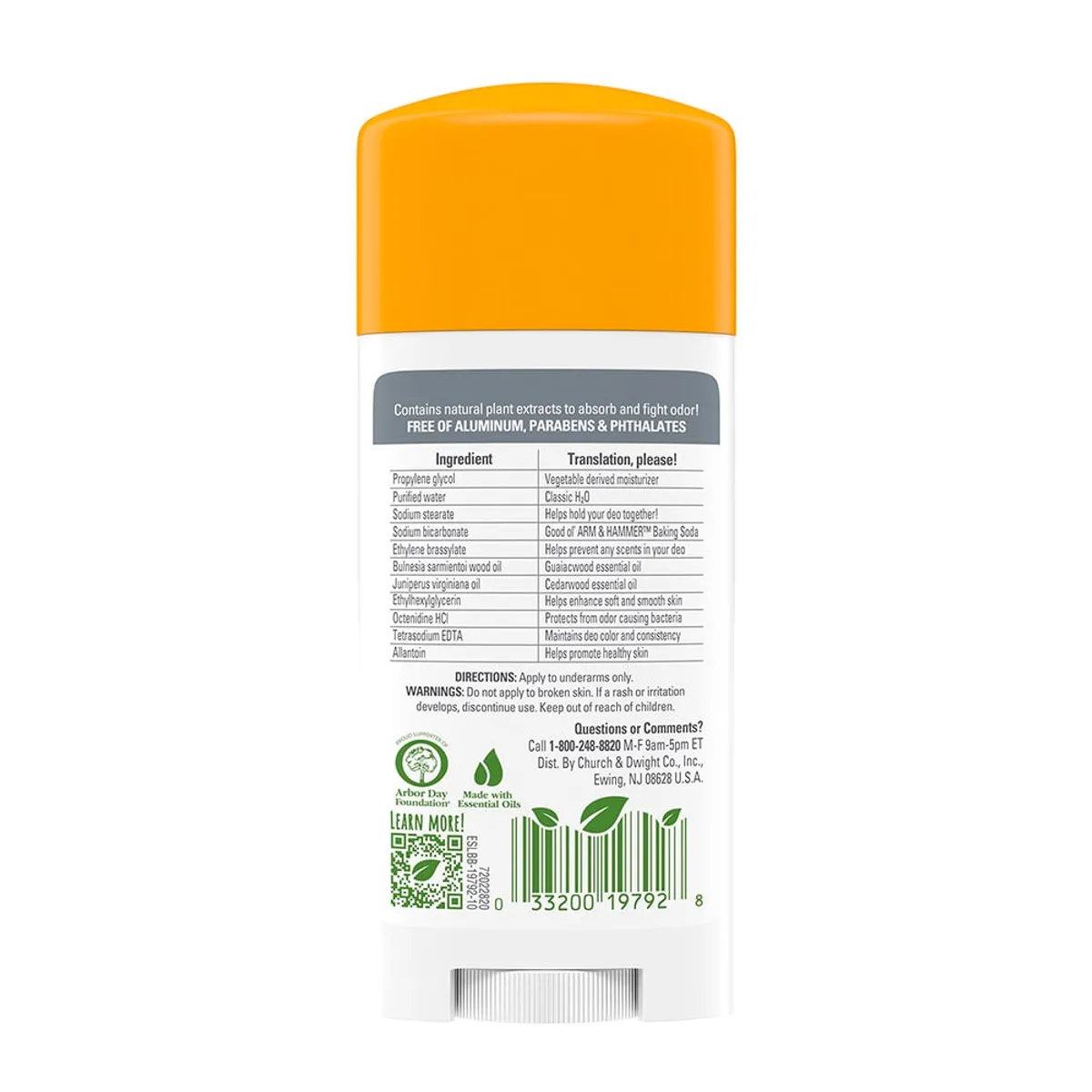 GENERICO - Desodorante Arm & Hammer Essentials Rosmary Lavender X 71 gr