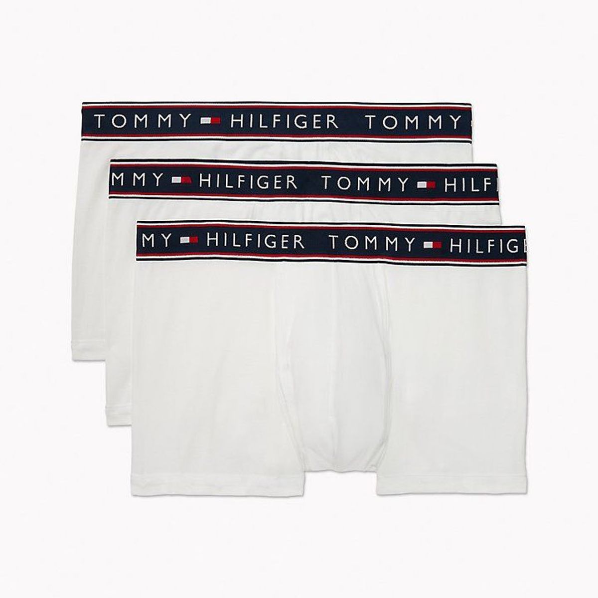 TOMMY HILFIGER - 3 Pack Boxer Trunk Blancos En Algodón Tommy Hilfiger
