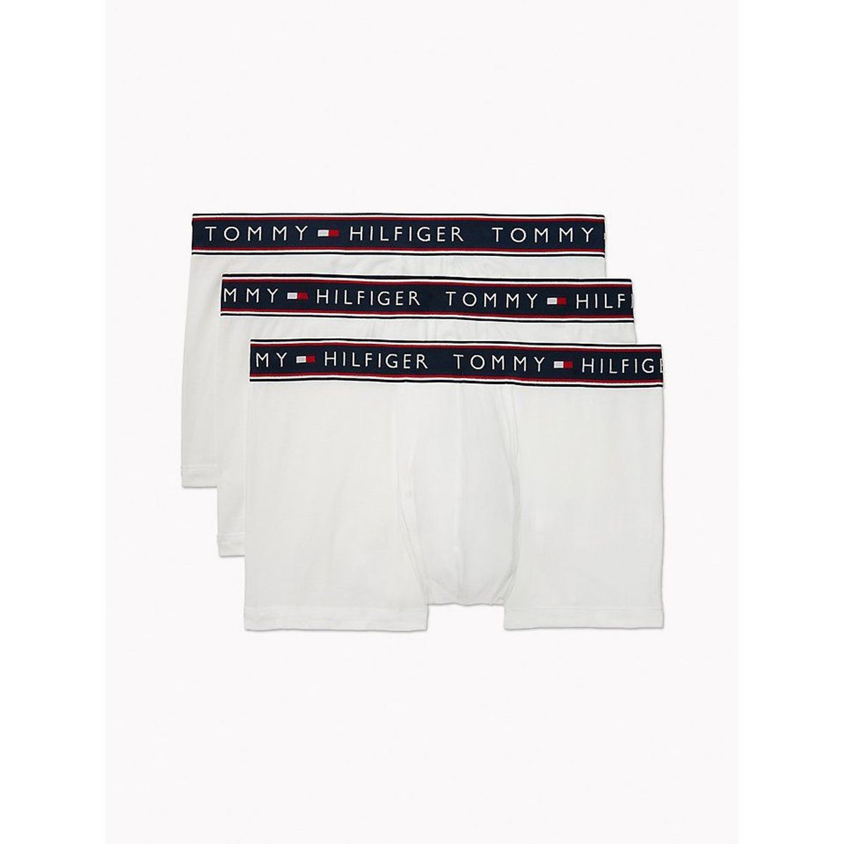 TOMMY HILFIGER - 3 Pack Boxer Trunk Blancos En Algodón Tommy Hilfiger