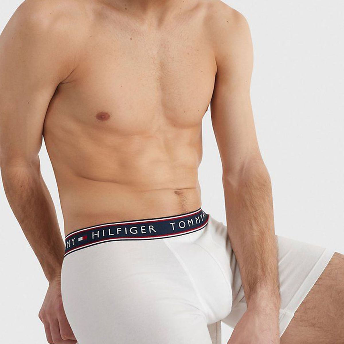 TOMMY HILFIGER - 3 Pack Boxer Brief Blanco Detalles Para Hombre Tommy Hilfiger