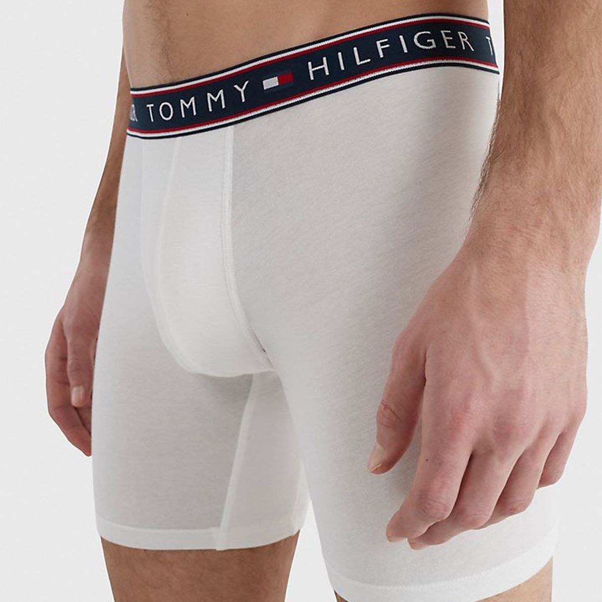 TOMMY HILFIGER - 3 Pack Boxer Brief Blanco Detalles Para Hombre Tommy Hilfiger