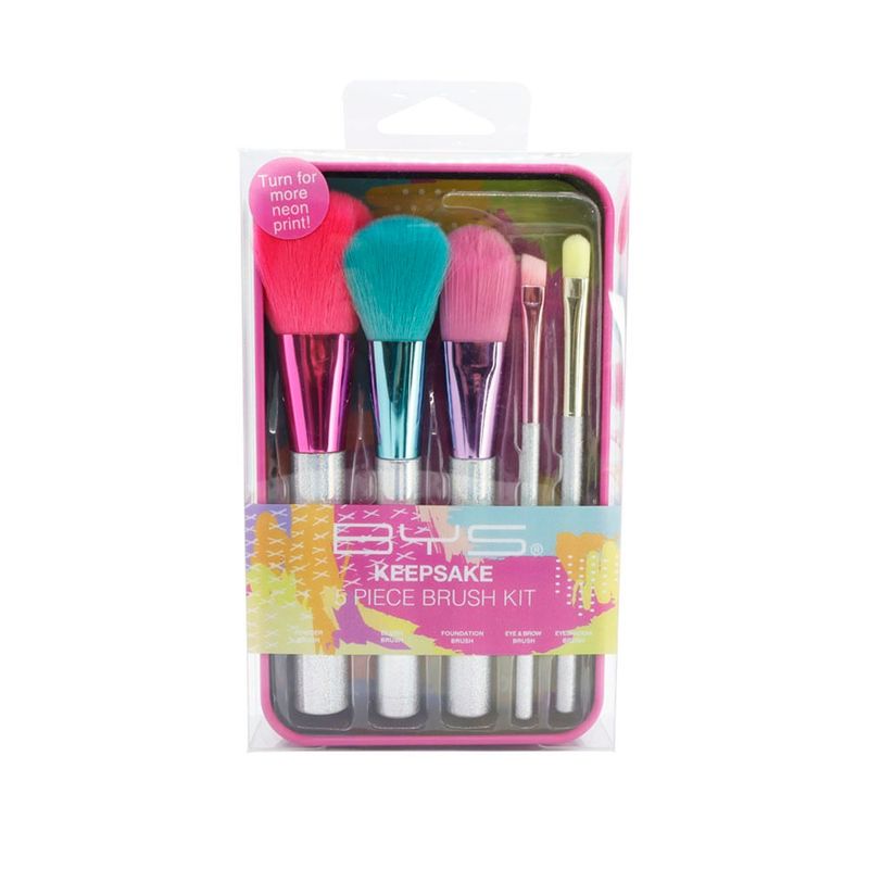GENERICO - Set De Brochas Bys Keepsake Tin Frenzy 5 Piezas