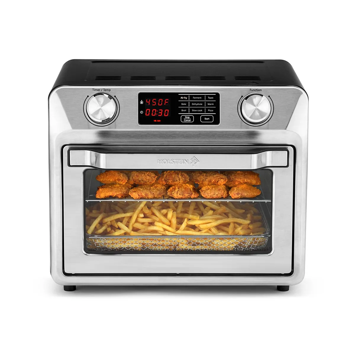HOLSTEIN HOUSEWARES - Horno con Freidora de Aire Holstein 20 Litros 