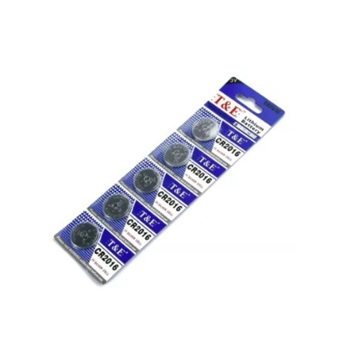 GENERICO - Batería Pila Cr2016 Nueva T&e, 3v, Pack X 5