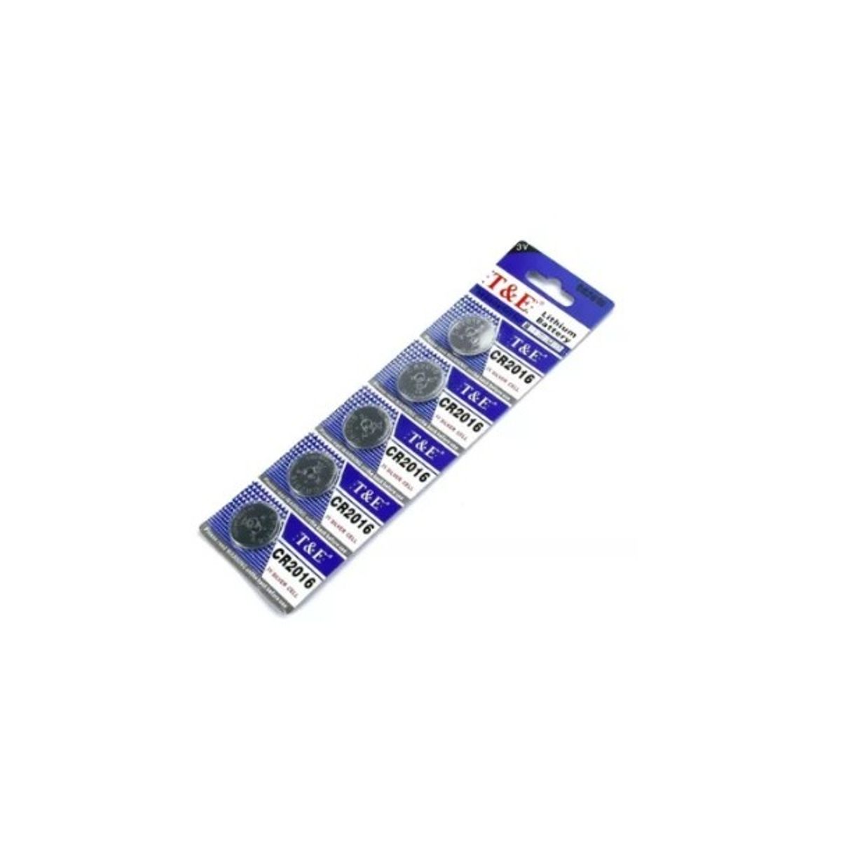 GENERICO - Batería Pila Cr2016 Nueva T&e, 3v, Pack X 5