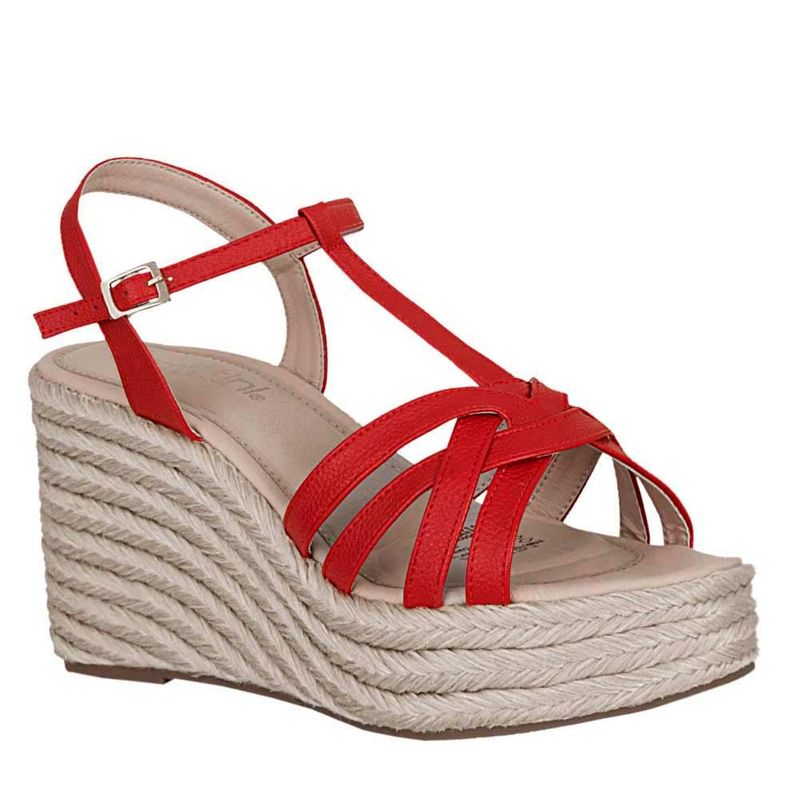 FRATTINI - Plataforma de Mujer marca FRATTINI en Color ROJO   SAND0701