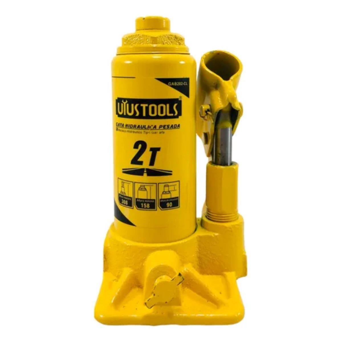 UYUSTOOLS - Gato Hidráulico Tipo Botella 2 Toneladas Profesional