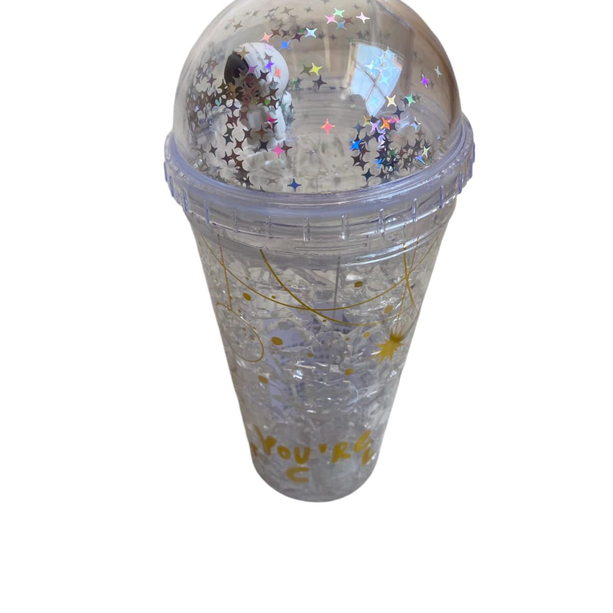 INFANTILES CAJUROMIX - Taza Portatil Rosada De Viaje Para Cafe Y Aguavaso Plastico Astronauta