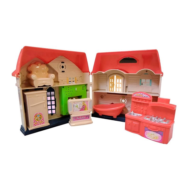 GENERICO - Casa Castillo De Roles Para Muñecas Muebles Accesorios Niñas