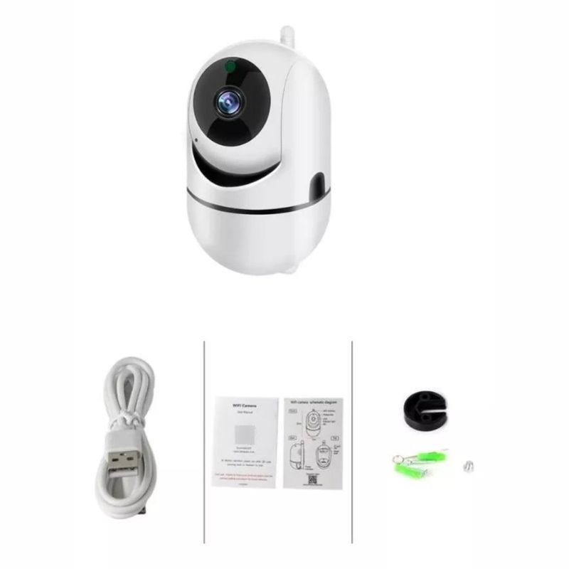 GENERICO - Camara De Seguridad Robótica Ip360 Full HD Wifi 1 Antena