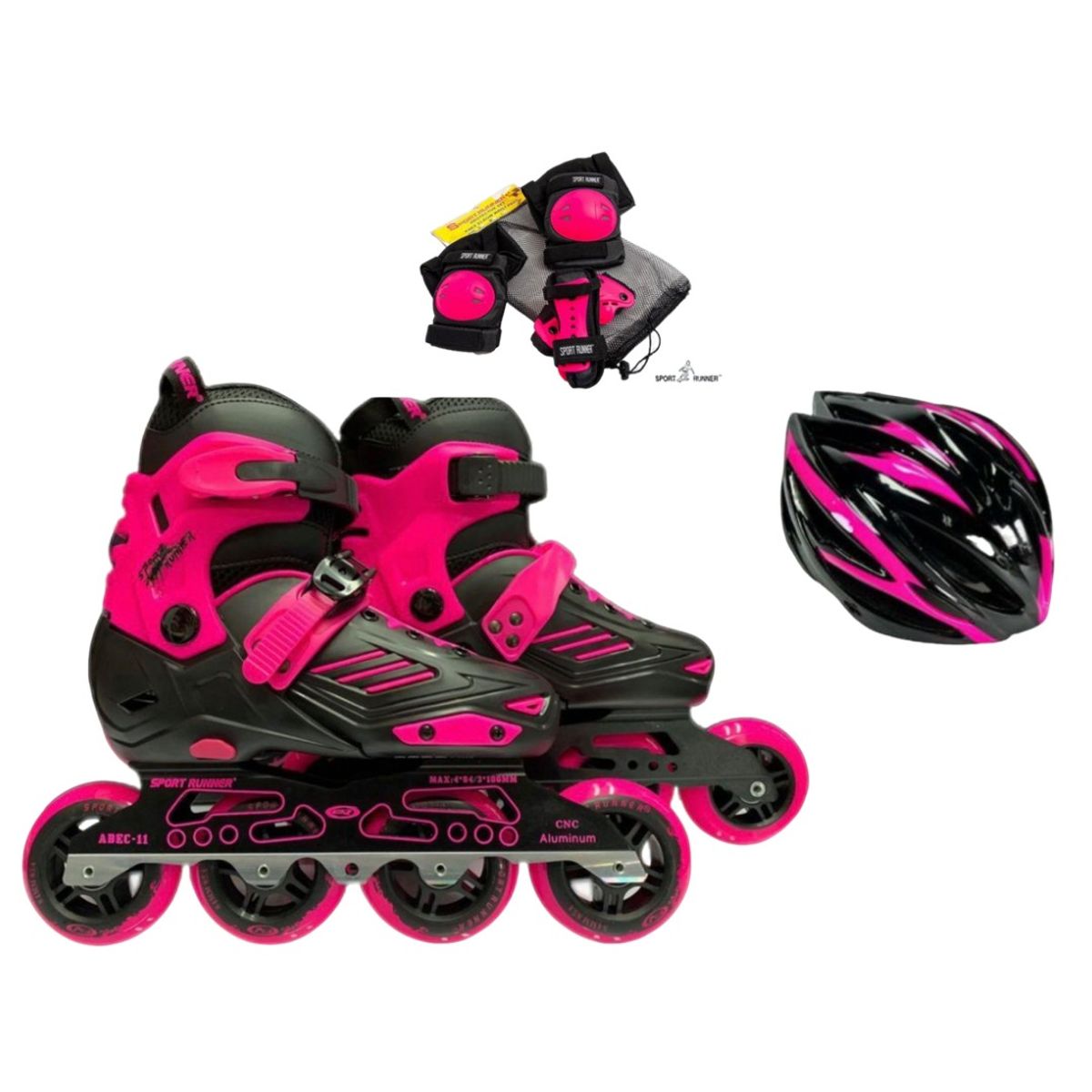 SPORT RUNNER - Kit Patines Semi Profesional Sport Runner Bota Dura