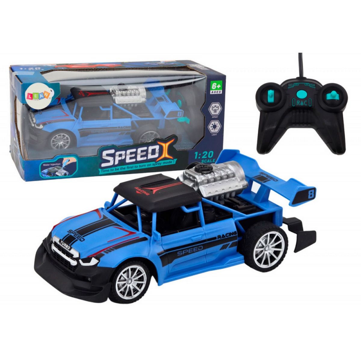 GENERICO - Carro Deportivo Control Remoto Vapor Juguete Interactivo