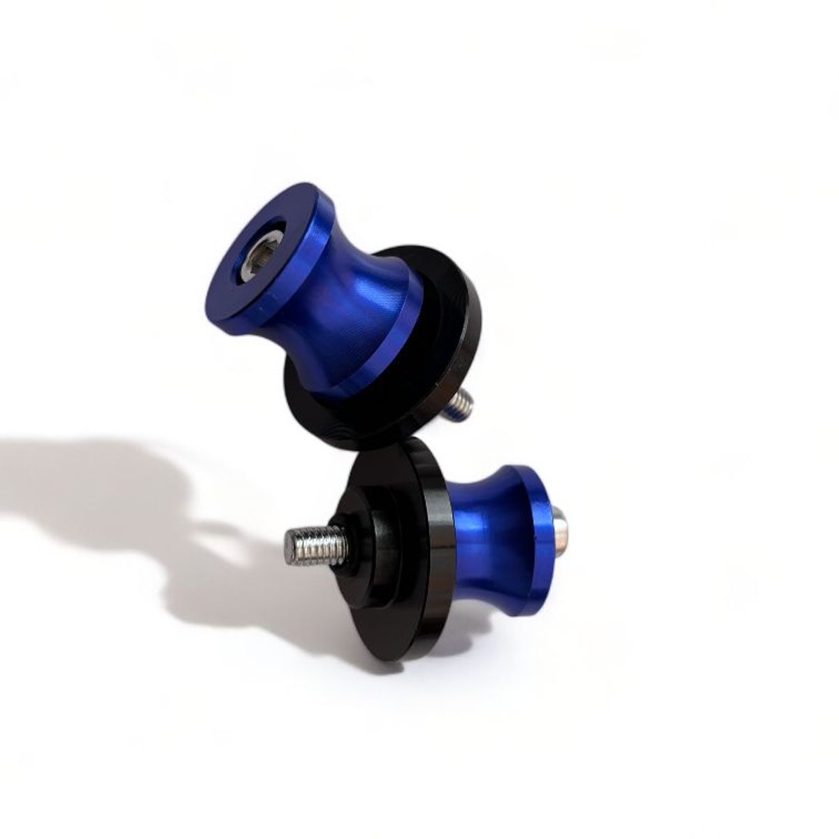 GENERICO - Spools Caballete Moto Yamaha 6 Mm X2 Azul
