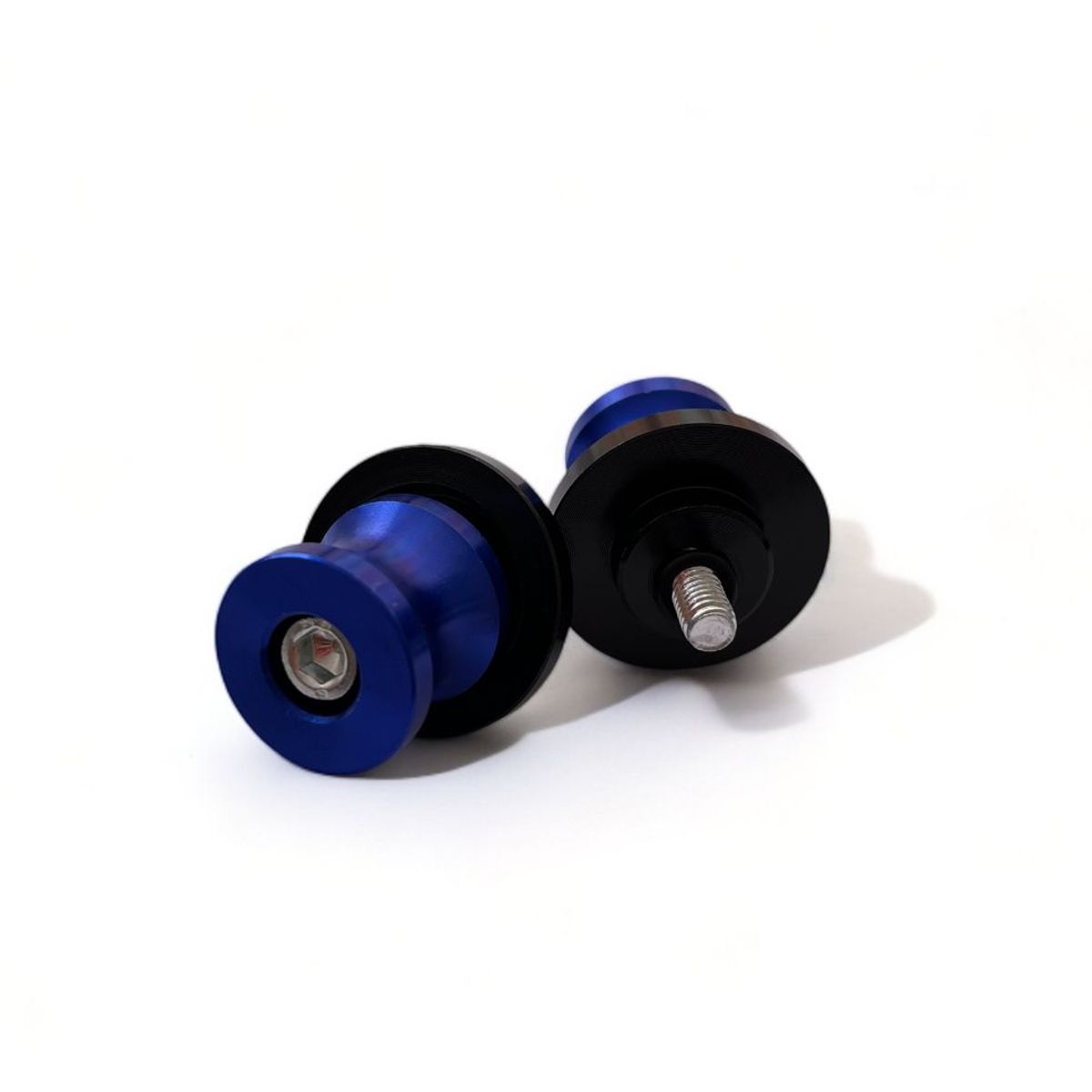 GENERICO - Spools Caballete Moto Yamaha 6 Mm X2 Azul