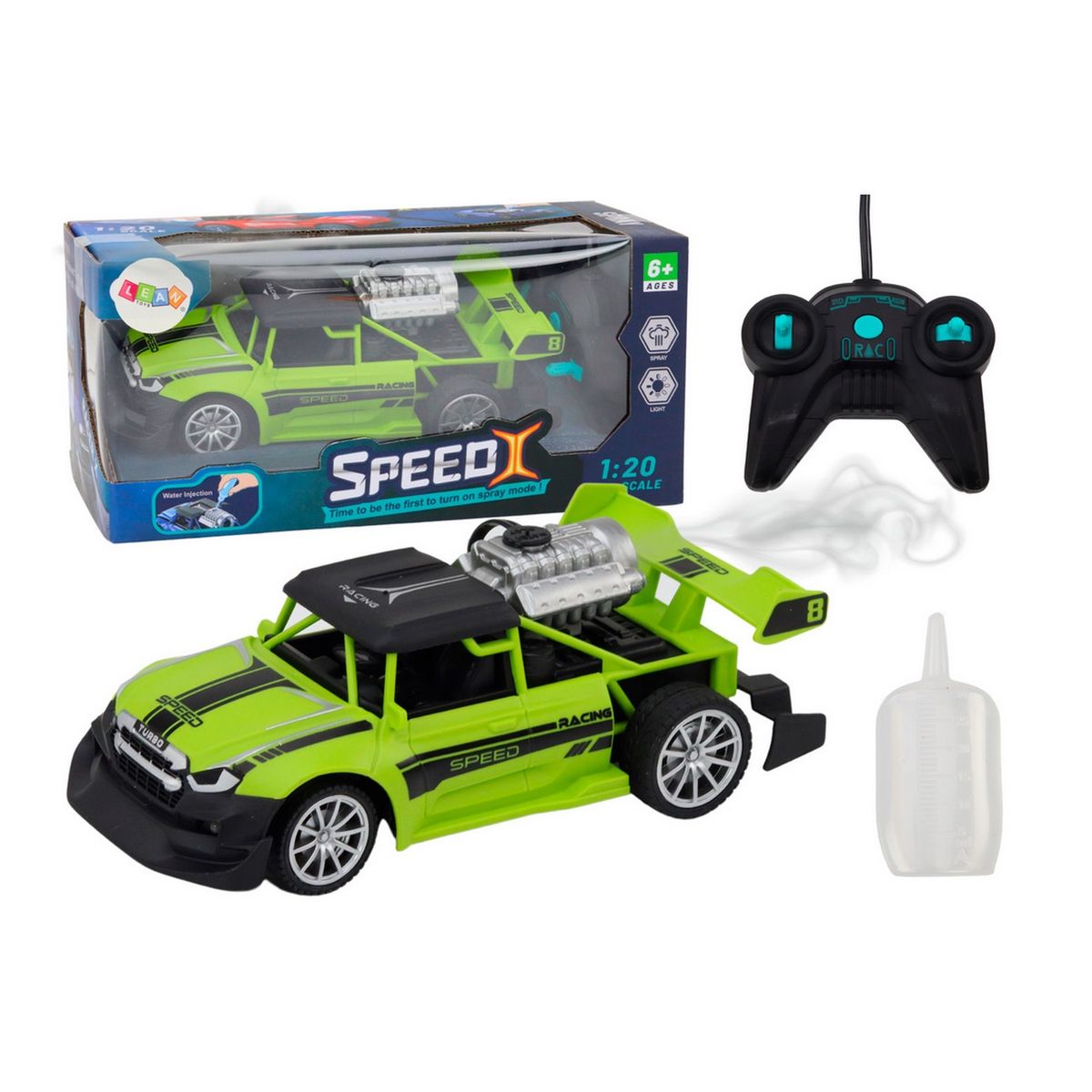 GENERICO - Carro Deportivo Control Remoto Vapor Juguete Interactivo