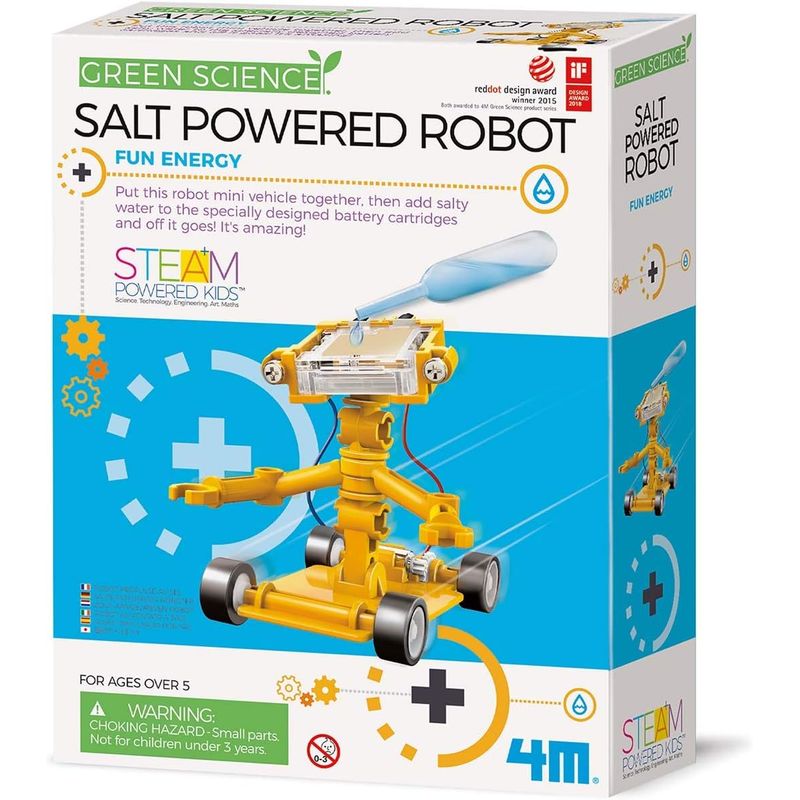 4M - KIT ROBOT ENERGÍA AGUA SALADA PARA NIÑOS