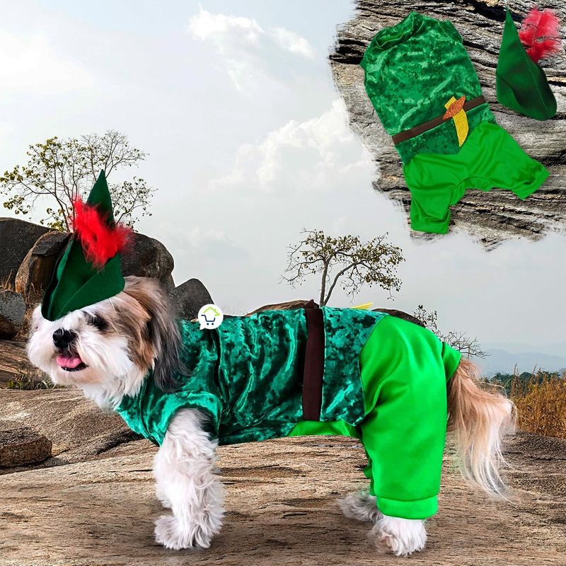 COMPRALOENCASA COM - Disfraz Peter Pan Perro Gato Mascotas Halloween GD01PPANM