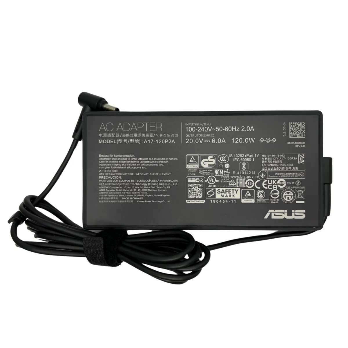ASUS - Cargador Asus 100% Original  120w 20v - 6.0a Punta Oled