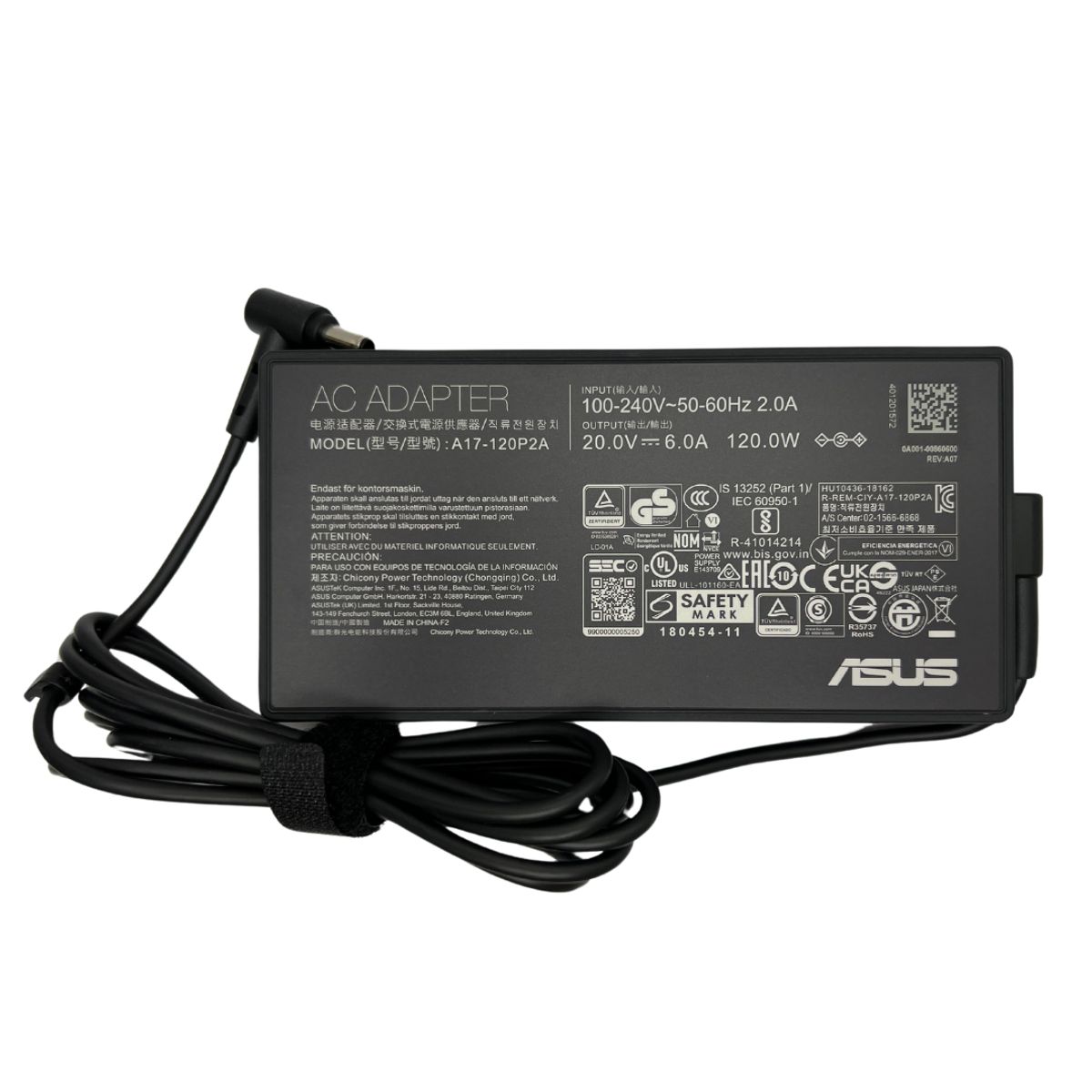 ASUS - Cargador Asus 100% Original  120w 20v - 6.0a Punta Oled