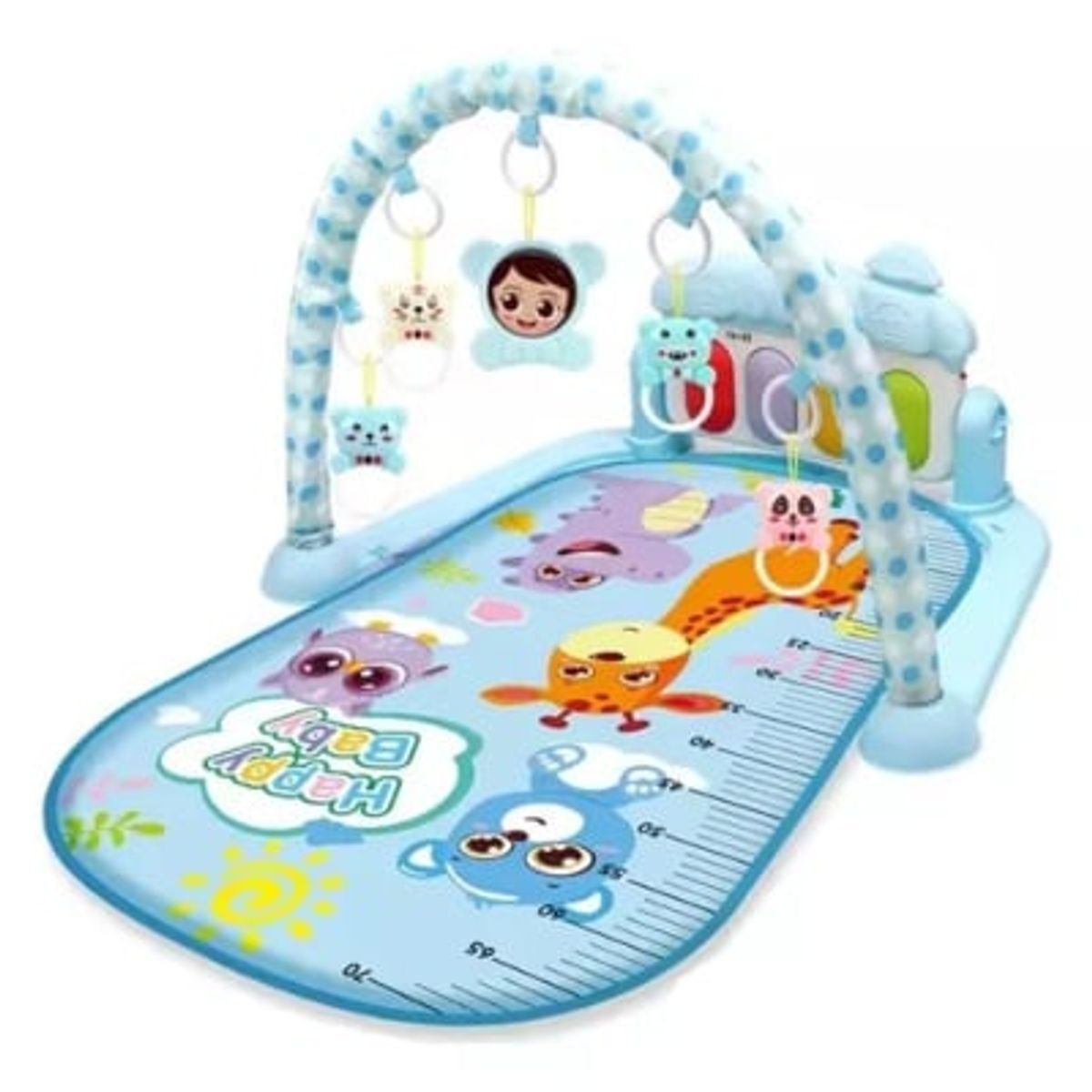 GENERICO - Gimnasio Piano Con Sonajeros Para Bebe Luz y Sonido