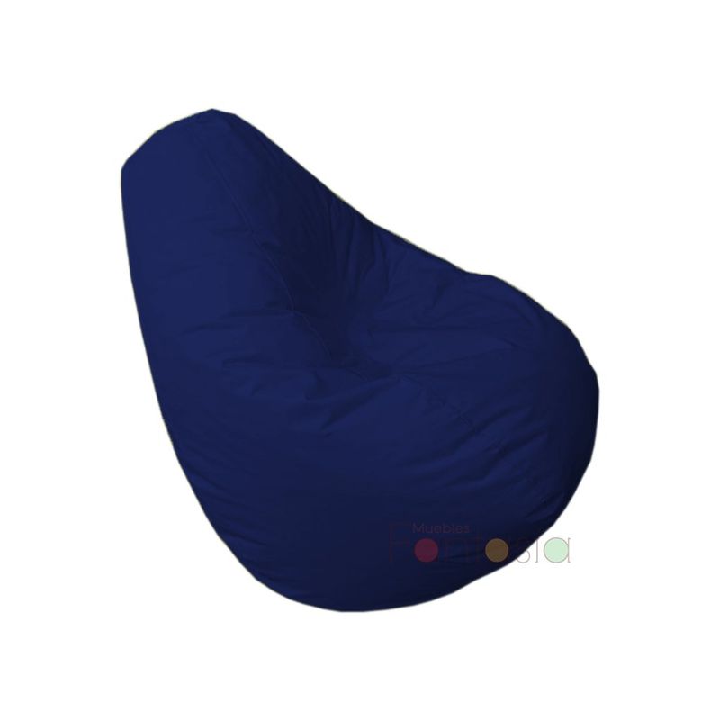 MUEBLES FANTASIA - Puff Pera Lona Mediano Azul Oscuro Muebles fantasía