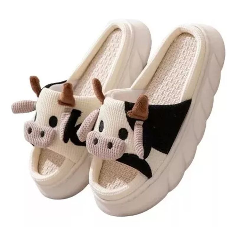 INFANTILES CAJUROMIX - Pantuflas  Sandalias con diseño de vaca