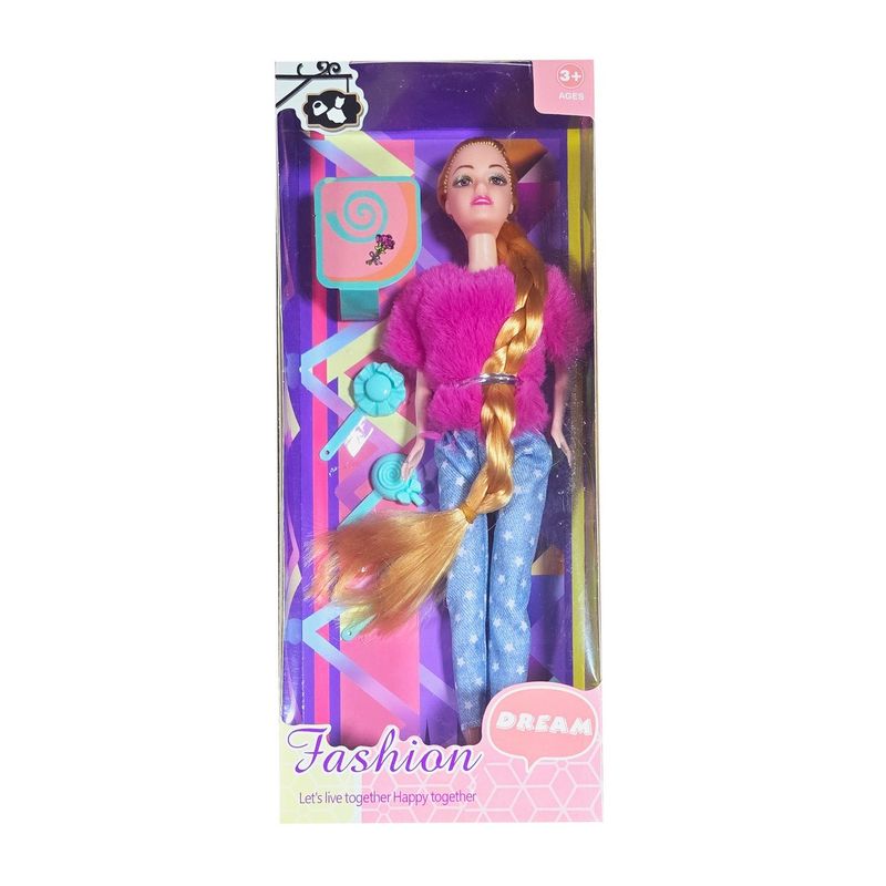 GENERICO - Muñeca Vestido Ganchos Cabello Juguete Niñas Interactivo