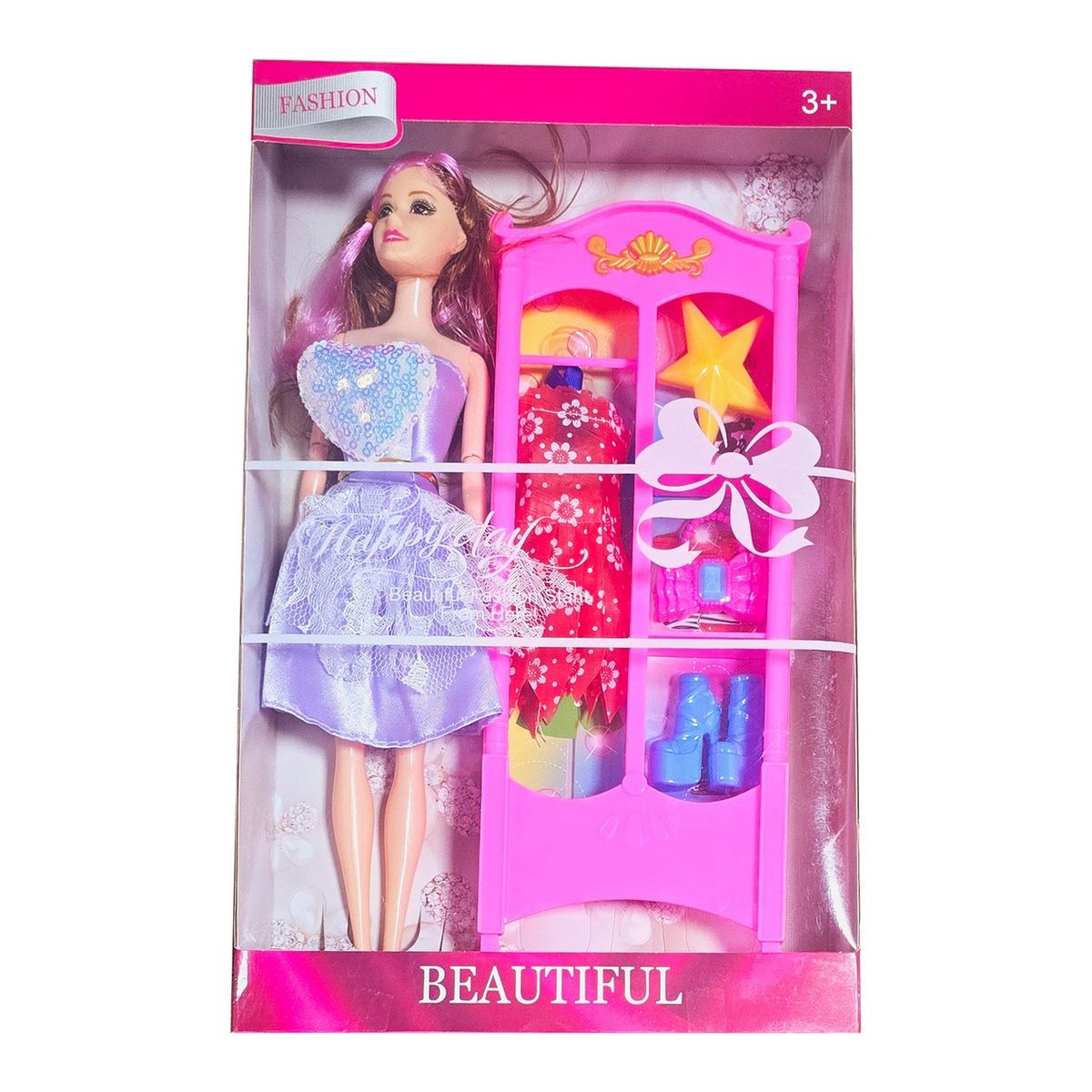 GENERICO - Muñeca Vestido Elegante Clóset Accesorios Juguete Niñas