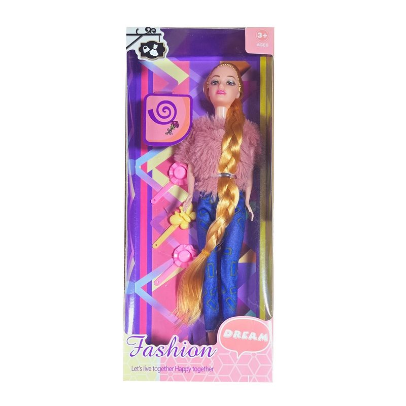 GENERICO - Muñeca Vestido Ganchos Cabello Juguete Niñas Interactivo