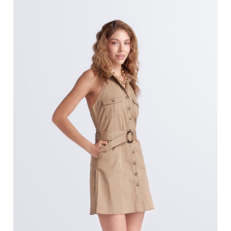 DEREK - Vestido Para Mujer Manga Siza Unicolor Derek