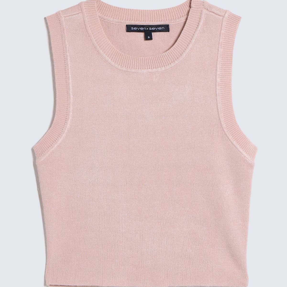 SEVEN SEVEN - Camiseta Para Mujer Manga Sisa Color Rosa Marca Seven Seven #28095879