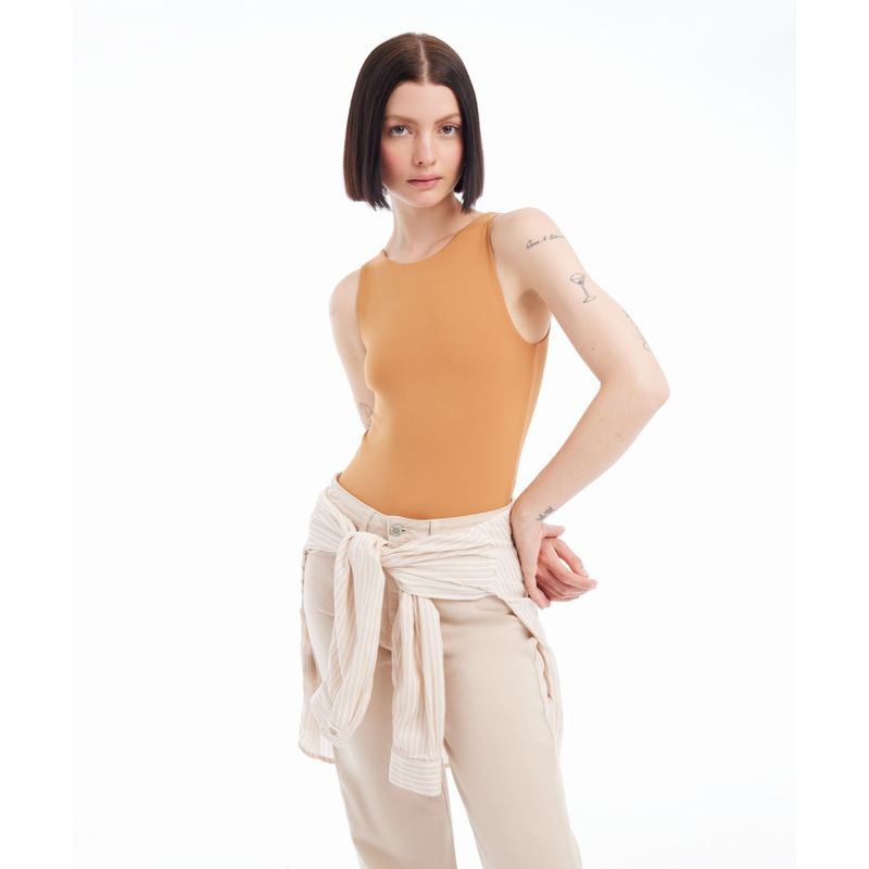 SEVEN SEVEN - Camiseta Mujer Seven M/S Café Nailon 28095265-71656
