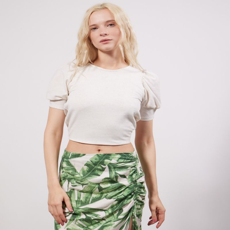 SEVEN SEVEN - Camiseta Para Mujer Manga Corta Color Crudo Marca Seven Seven #28095678