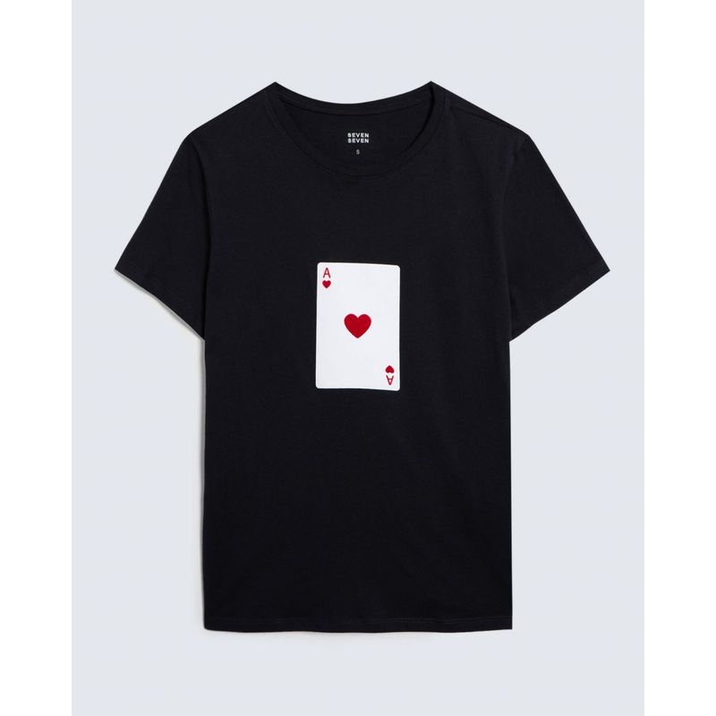 SEVEN SEVEN - Camiseta Para Mujer Manga Corta Color Negro Marca Seven Seven #28095952