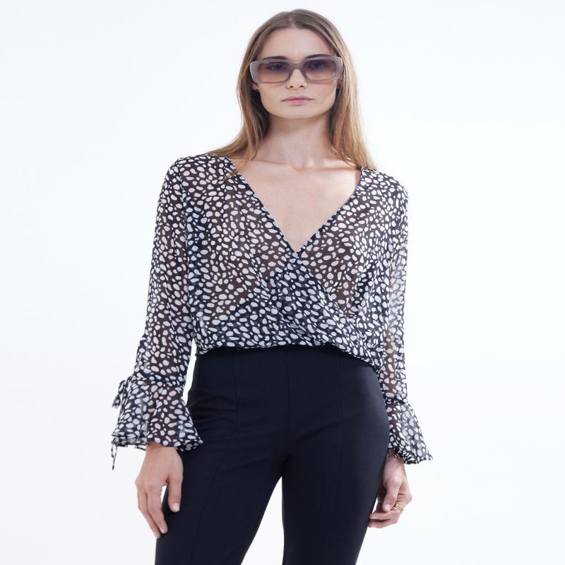 SEVEN SEVEN - Blusa Para Mujer Manga Larga Color Negro Marca Seven Seven #28123854