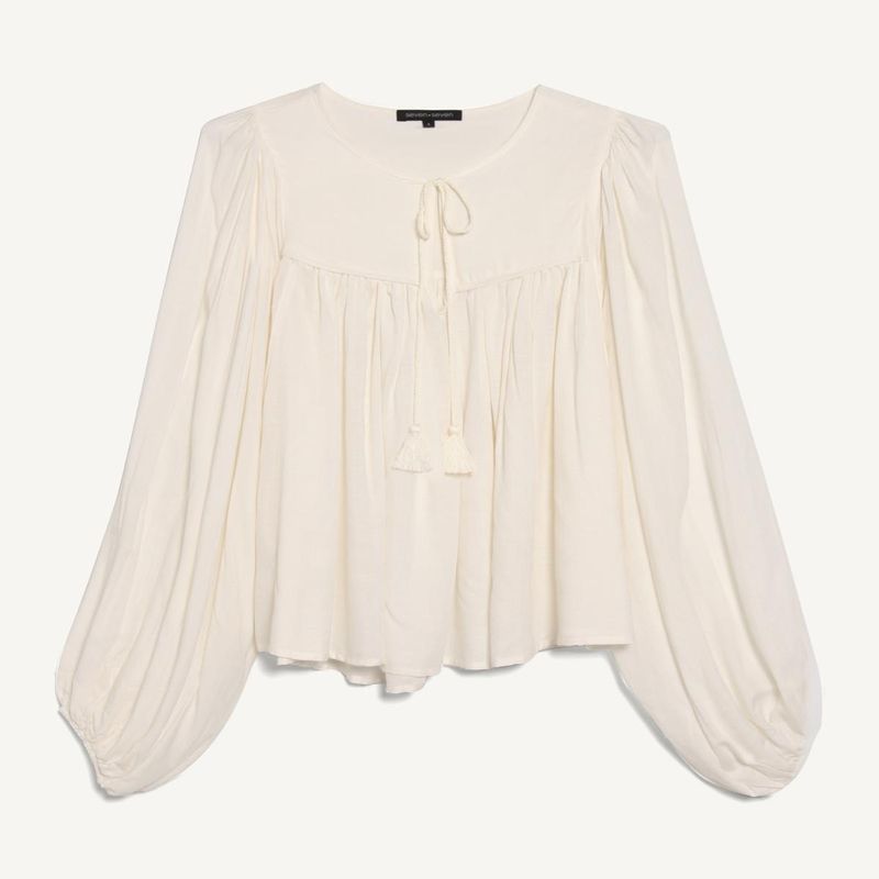 SEVEN SEVEN - Blusa Para Mujer Manga Larga Color Marfil Marca Seven Seven #28123862