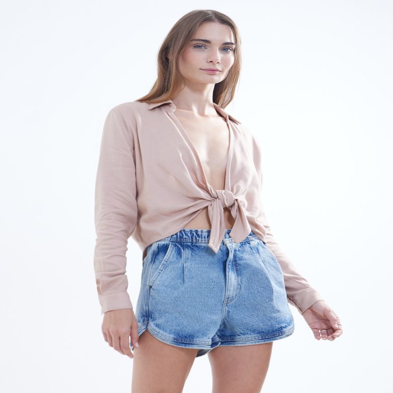 SEVEN SEVEN - Blusa Para Mujer Manga Larga Color Taupe Marca Seven Seven #28123867