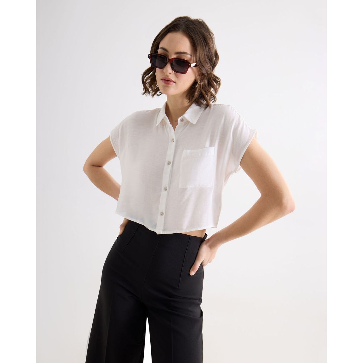 SEVEN SEVEN - Blusa Para Mujer Manga Corta Color Blanco Marca Seven Seven #28123879