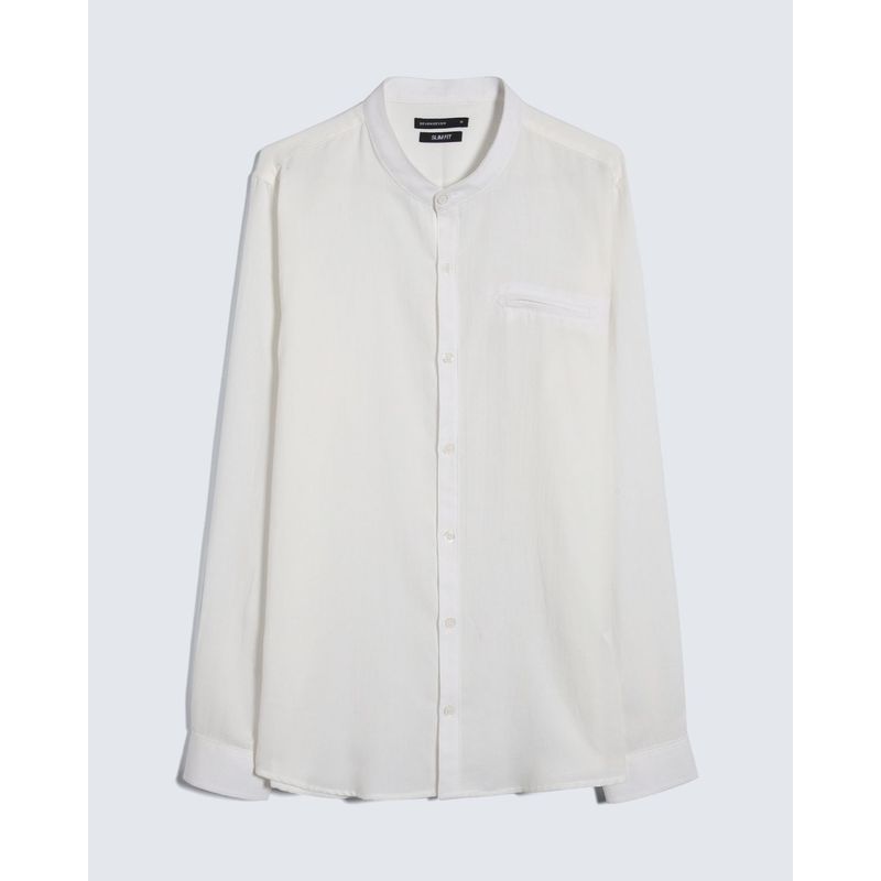 SEVEN SEVEN - Camisa Para Hombre Manga Larga  Color Marfil Marca Seven Seven #45012021